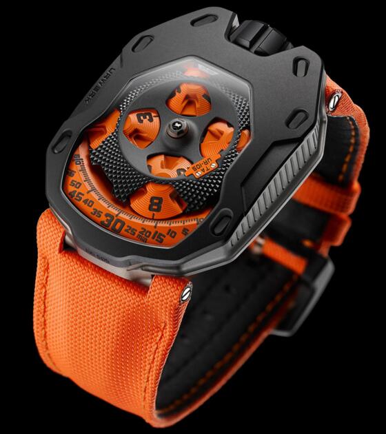 Replica Urwerk Watches for Sale—Exact Replica Urwerk UR-105 TA BLACK ORANGE watches Replica Urwerk Watches for Sale—Exact Replica Urwerk UR-105 TA BLACK ORANGE watches